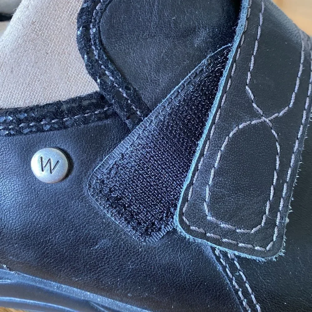 Wolky black leather
